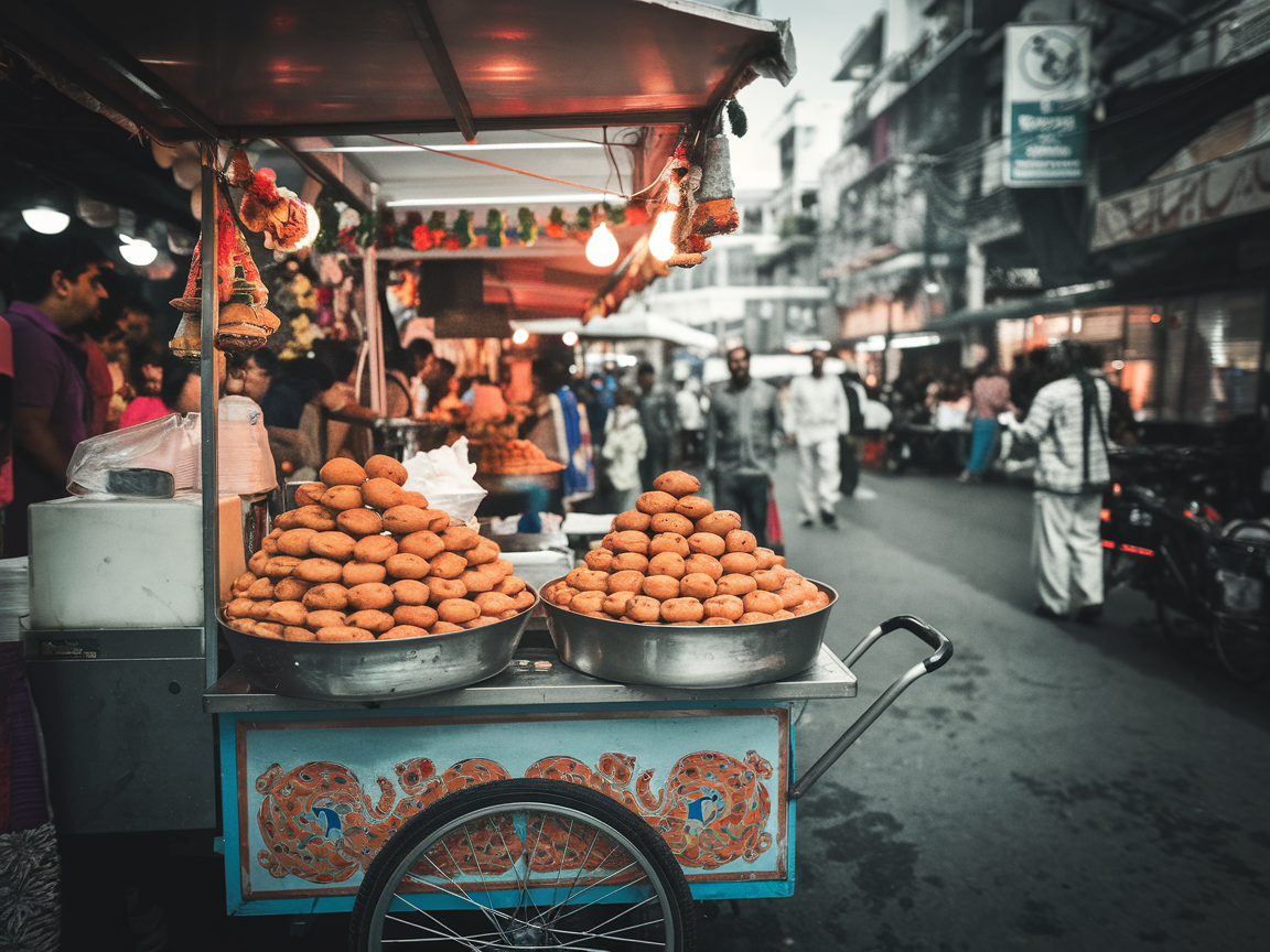 Panipoori Street Food Cart
